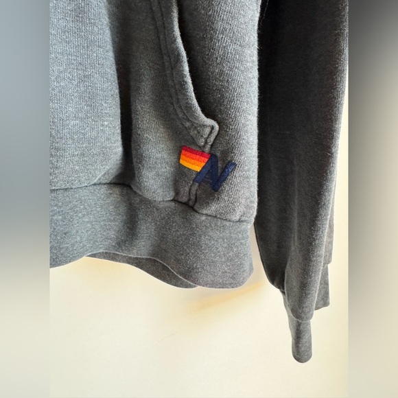 AVIATOR NATION RELAXED PULLOVER HOODIE HEATHER GREY Men XL VAIL COLORADO USA - Picture 5 of 12